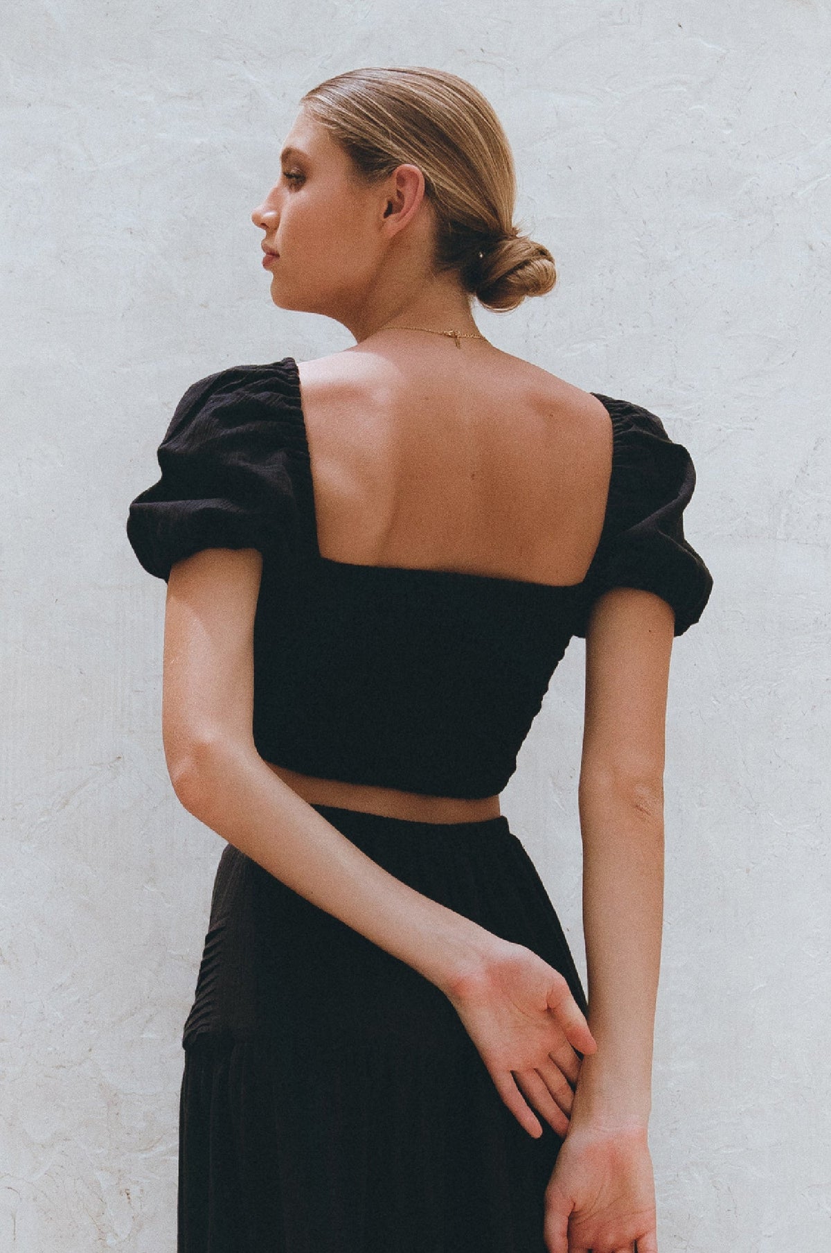 Kiana Linen Crop Top-4