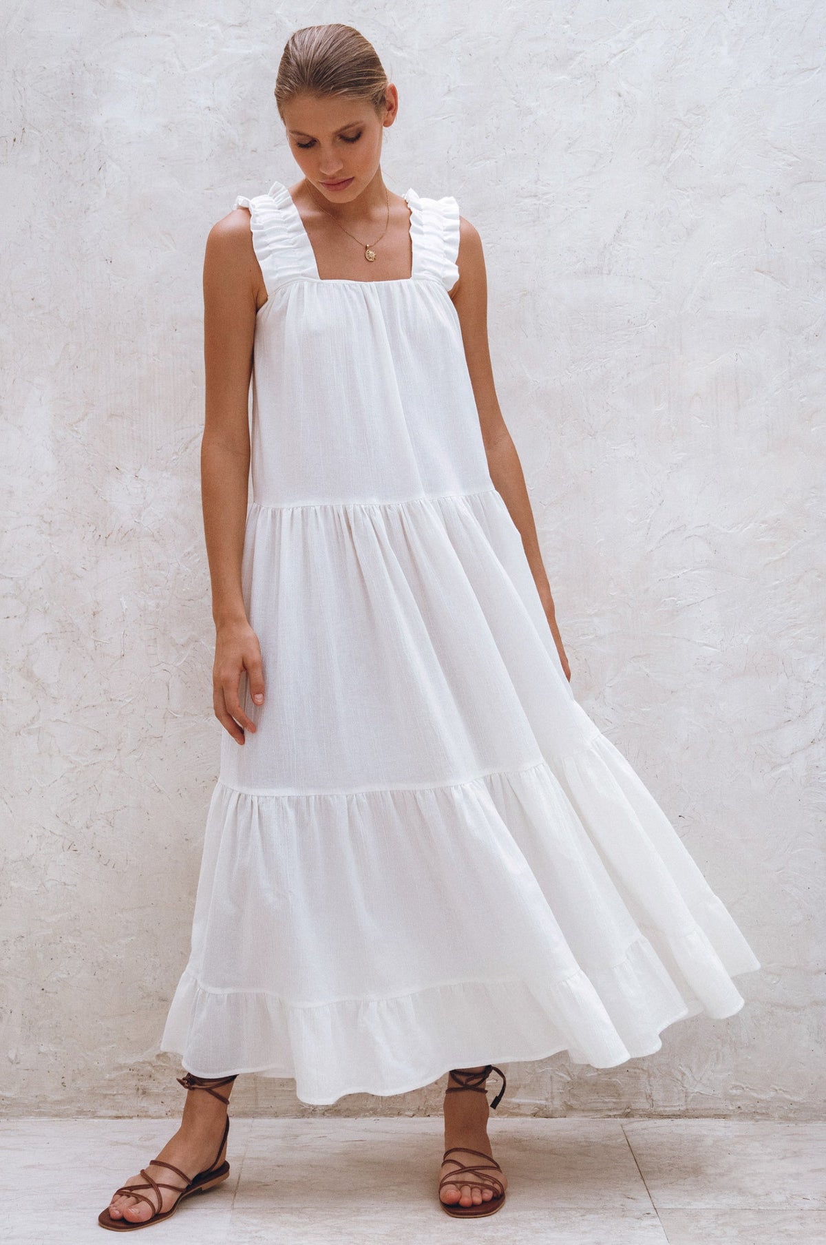 La Palma Linen Maxi Dress-1