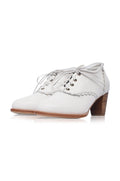 Lace Oxford Leather Heels-1