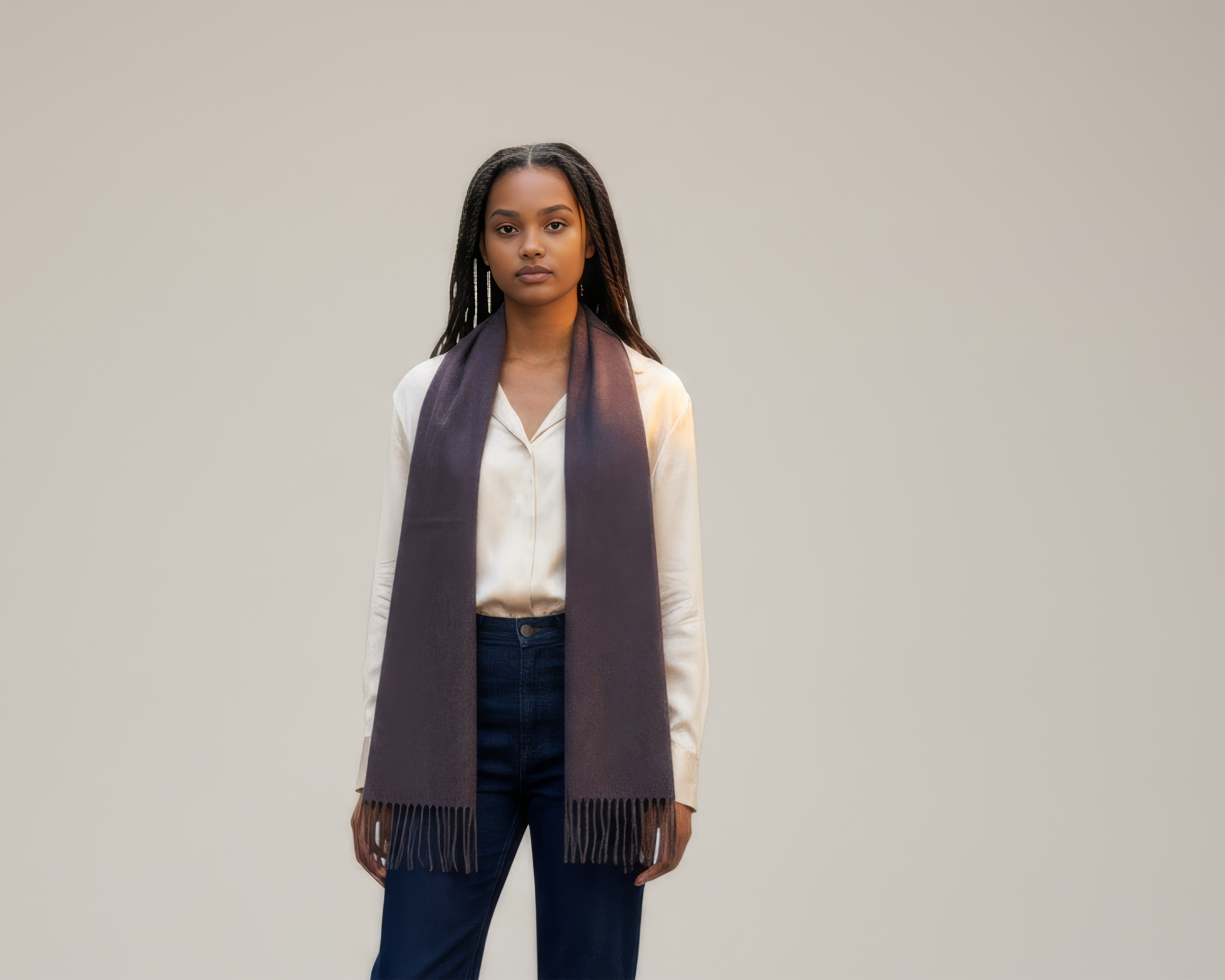 Lavender Merino Scarf-0