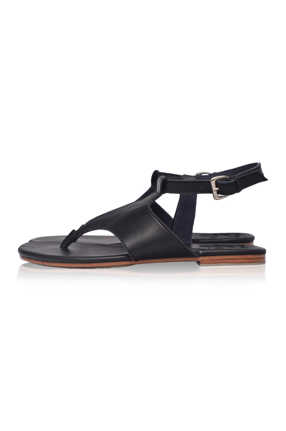 Lost in Jungle T-Strap Leather Sandals-4