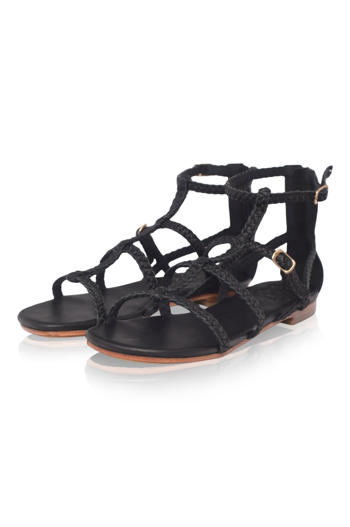Luce Gladiator Leather Sandals-2