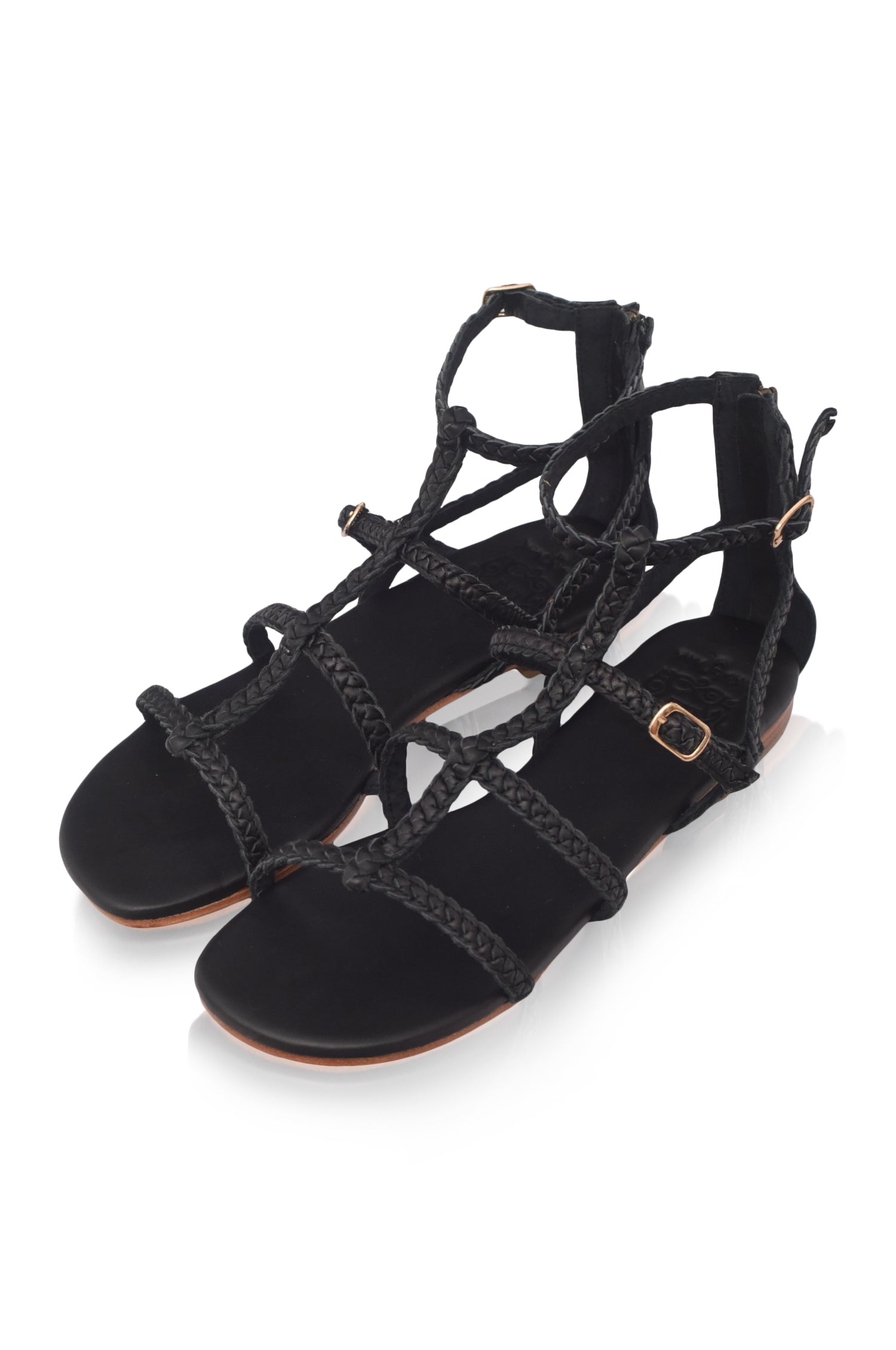 Luce Gladiator Leather Sandals-3