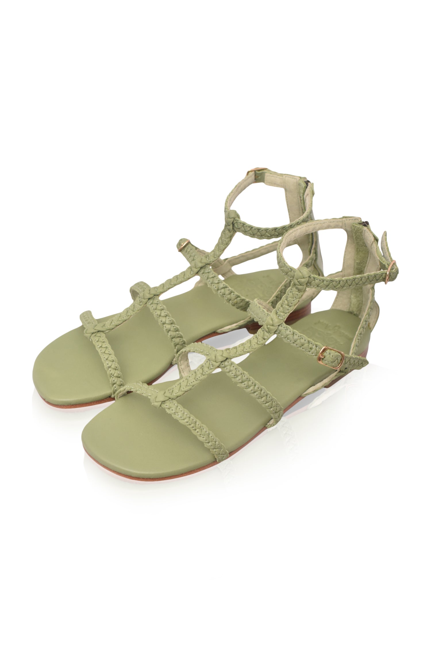 Luce Gladiator Leather Sandals-4