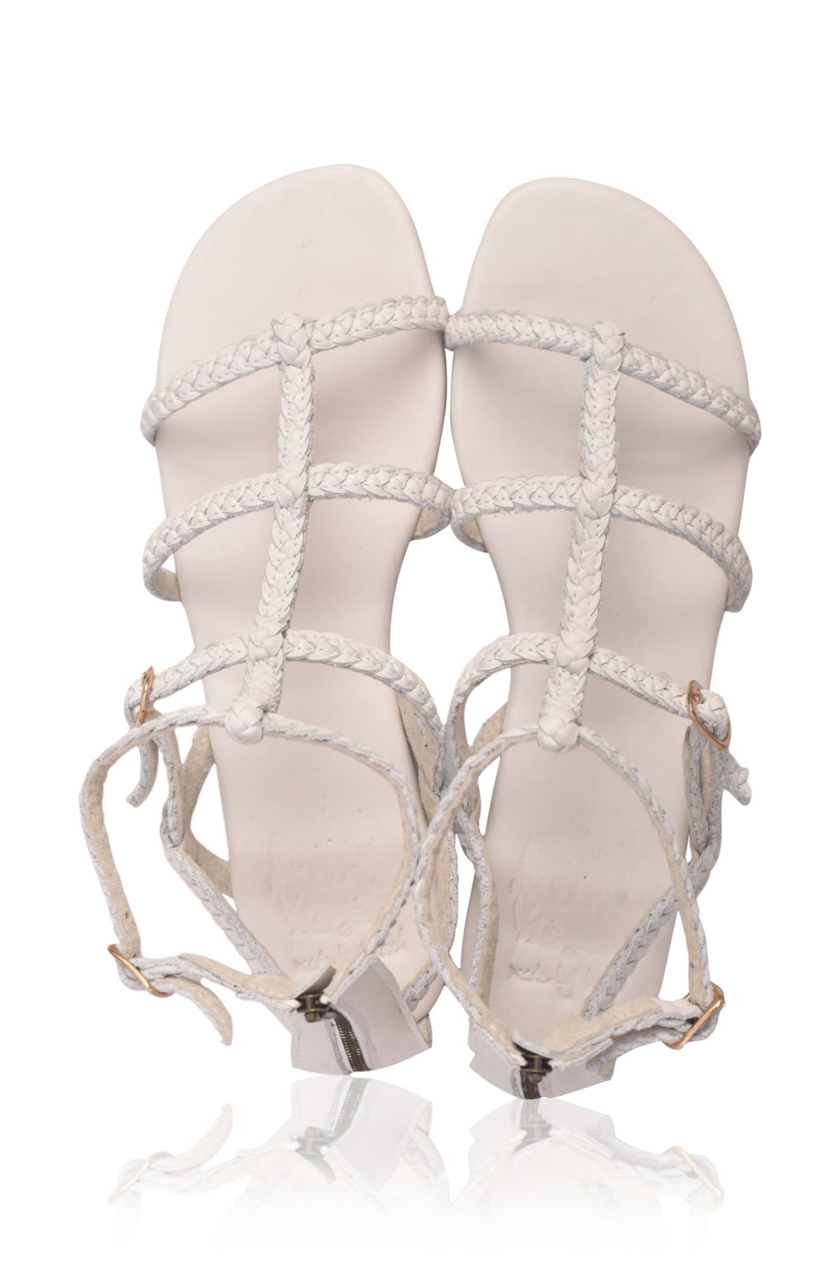 Luce Gladiator Leather Sandals (Sz. 8.5)-2