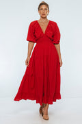 Lucienne Smocked Linen Maxi Dress-0
