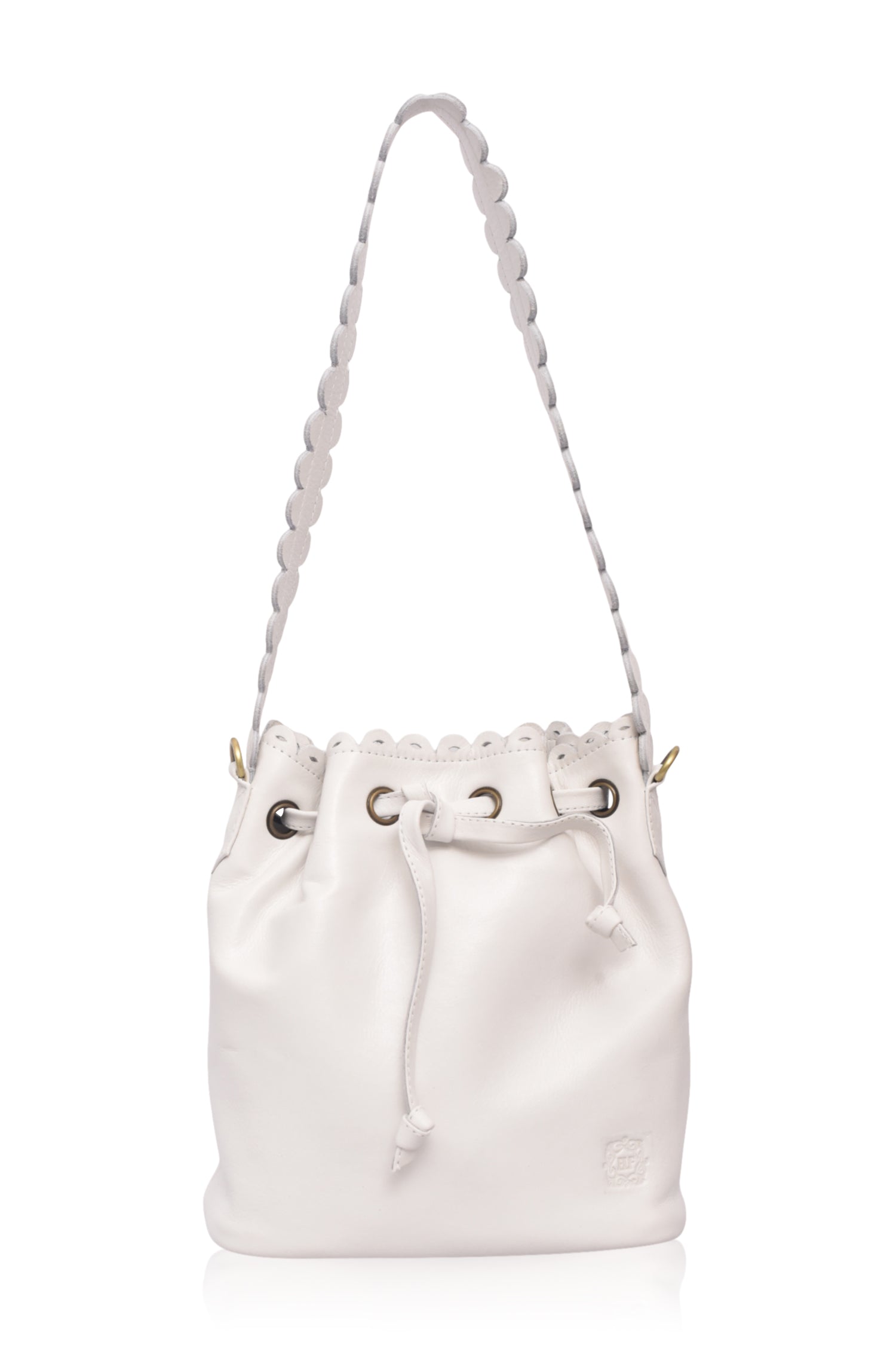 Luisa Scalloped Bucket Bag-2