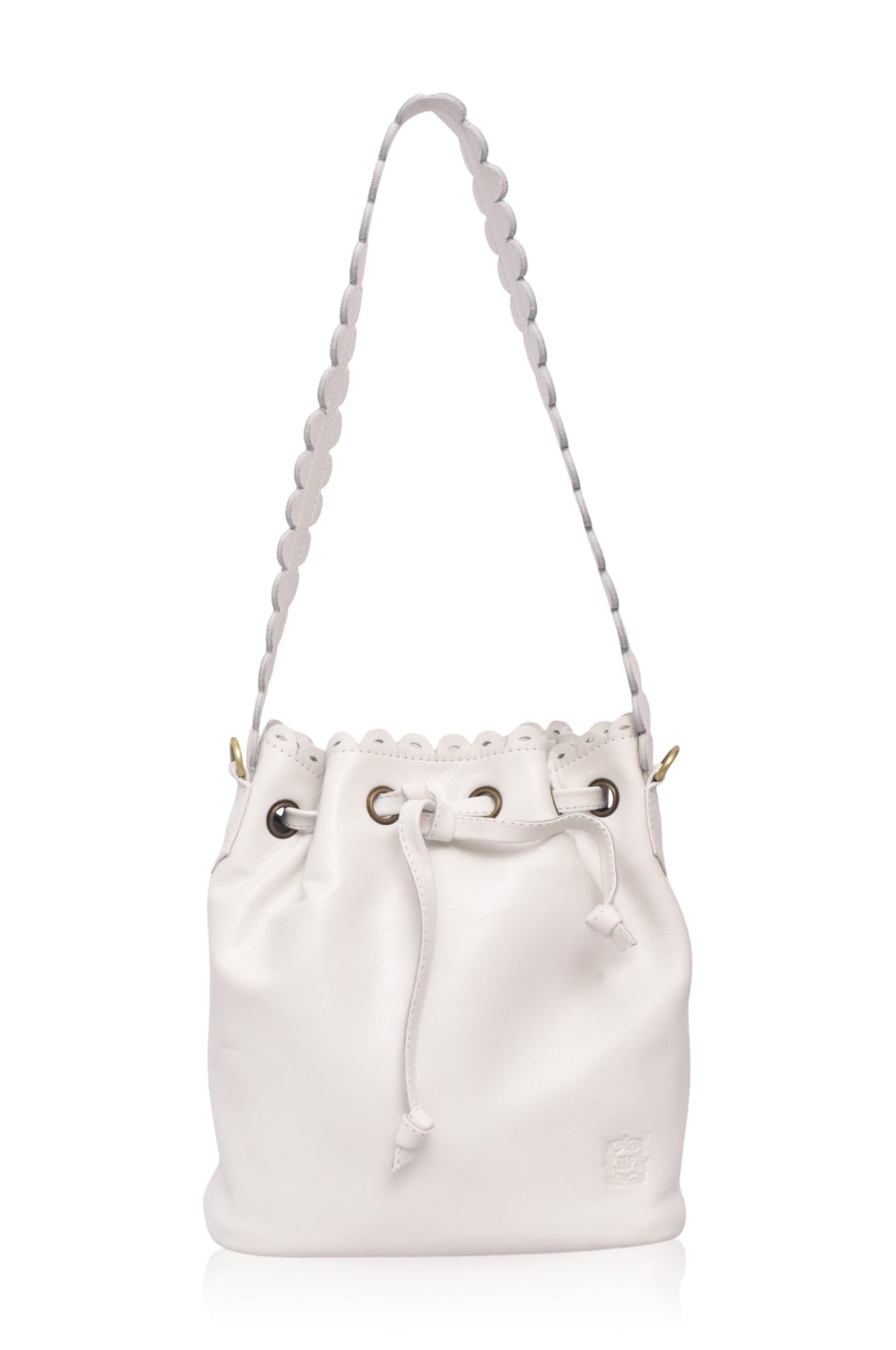 Luisa Scalloped Bucket Bag-5