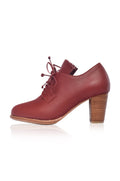 Lyon Lace-Up Leather Oxford Heels-1