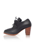 Lyon Lace-Up Leather Oxford Heels-1