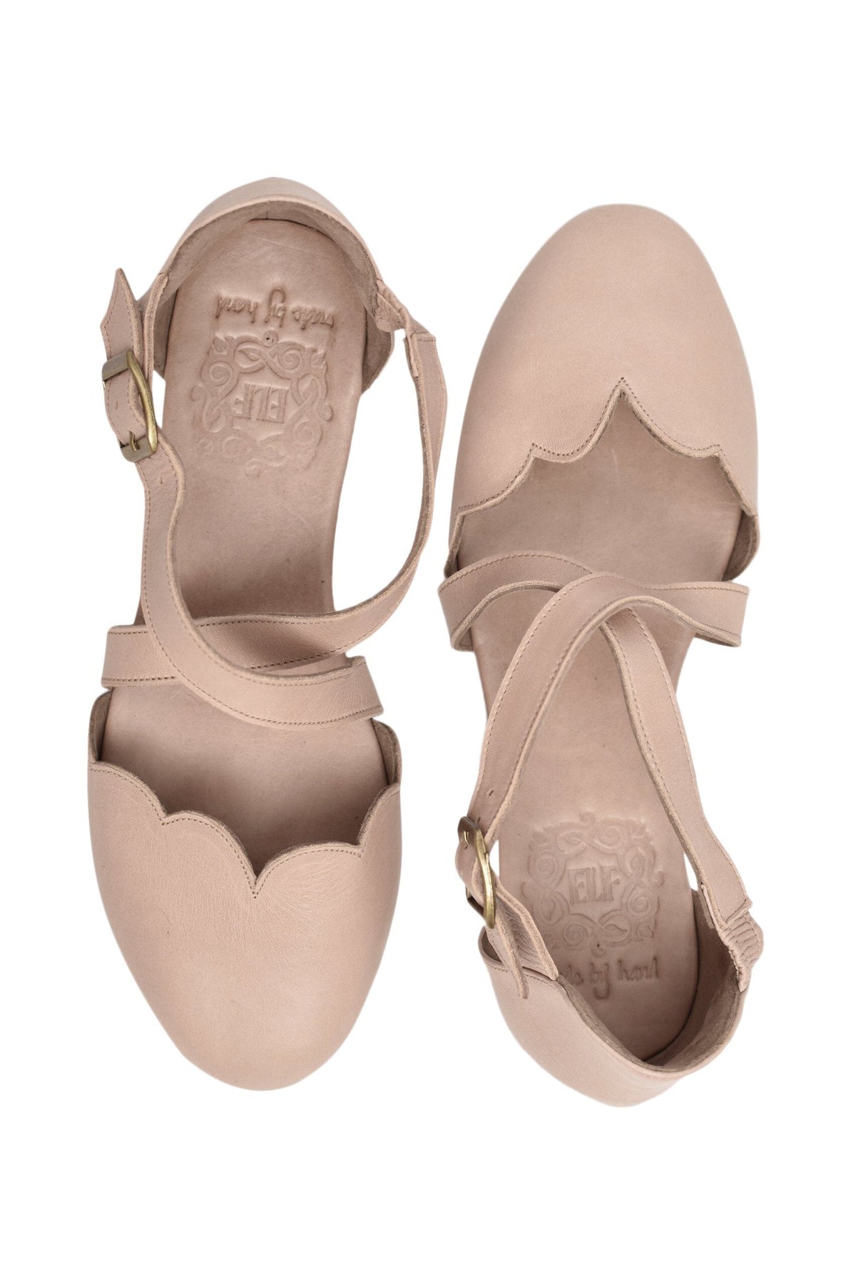 Mangrove Cross-Strap Leather Ballet Flats-2