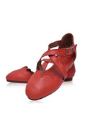 Mangrove Cross-Strap Leather Ballet Flats-1