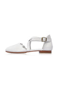 Mangrove Cross-Strap Leather Ballet Flats-3
