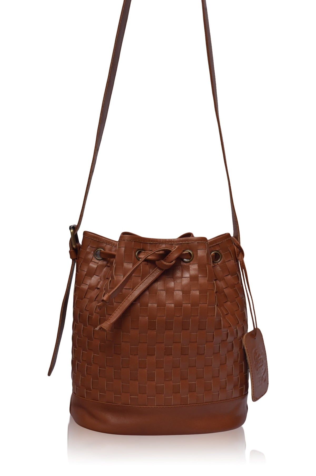 Margo Woven Drawstring Bag-2