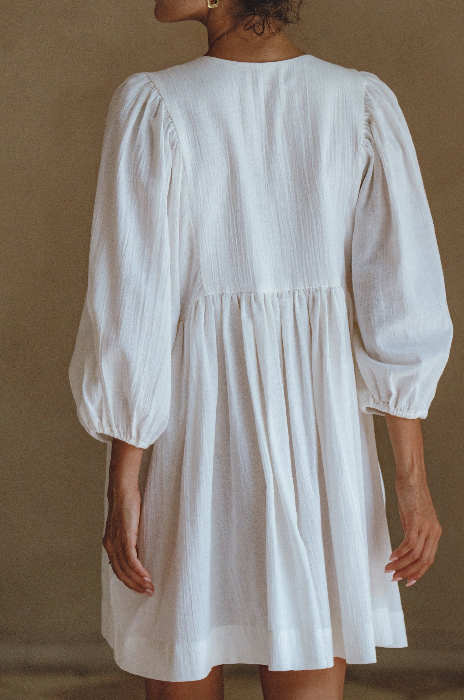 Maribelle Babydoll Linen Mini Dress-1