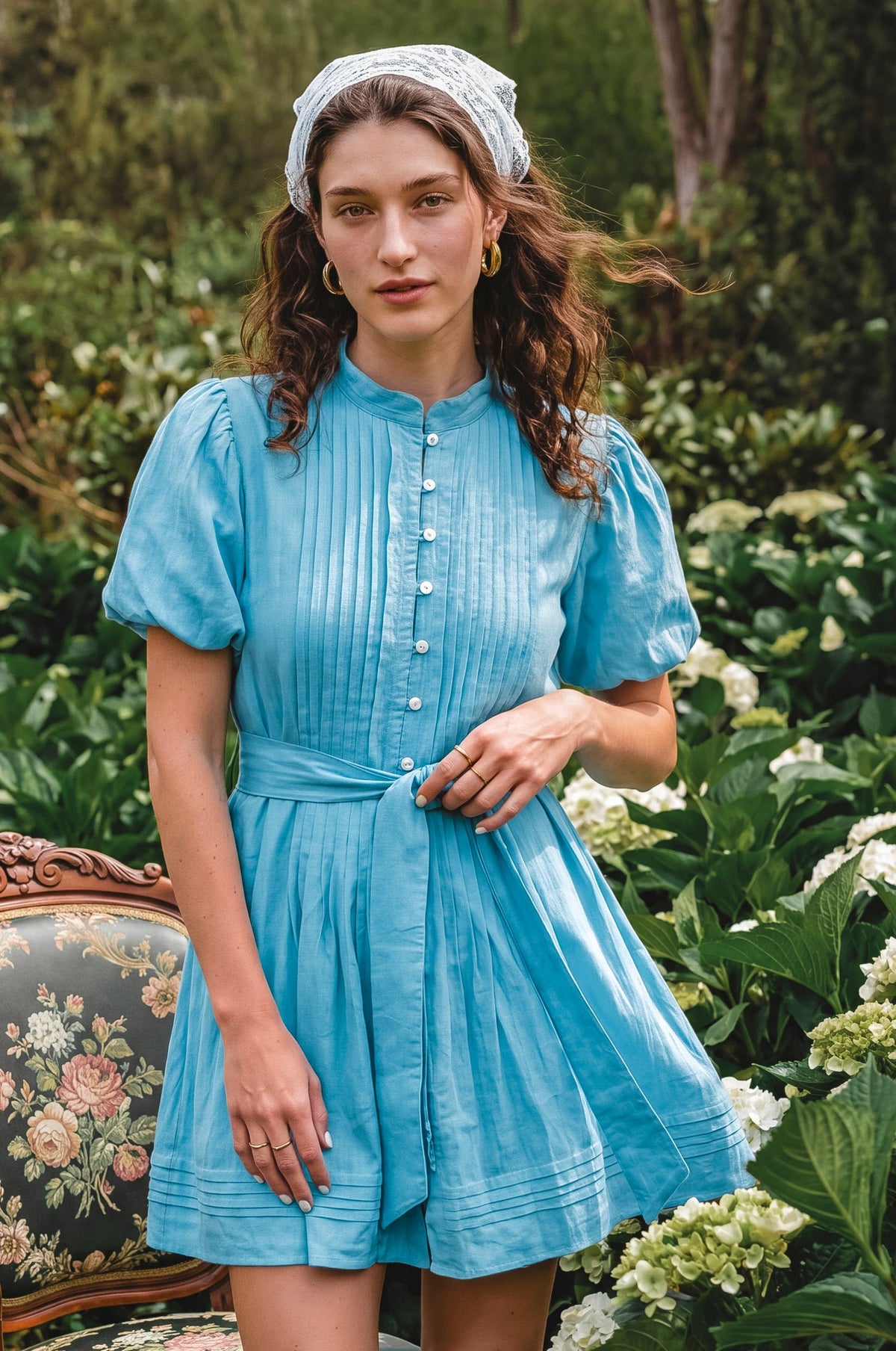 Marta Linen Mini Dress-6