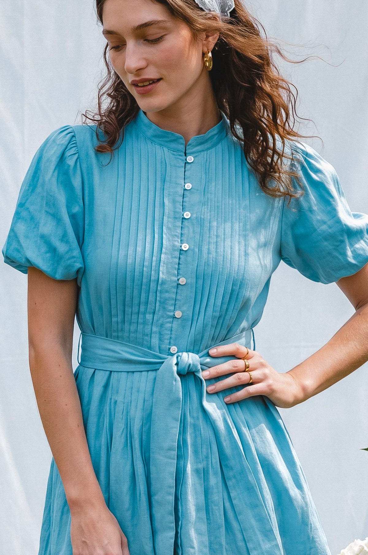 Marta Linen Mini Dress-1