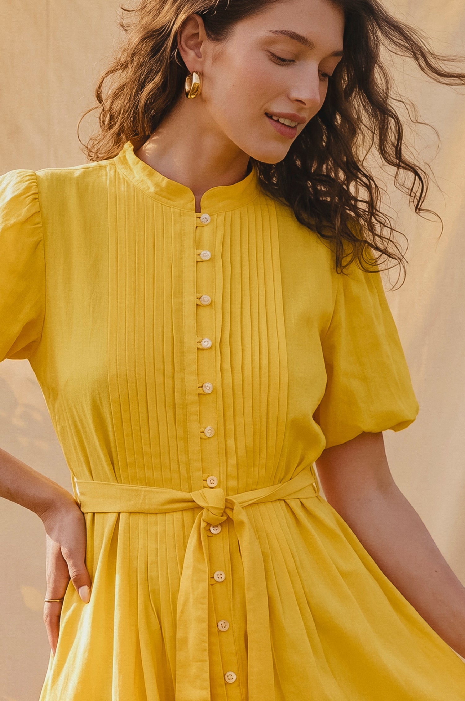 Marta Linen Mini Dress-2