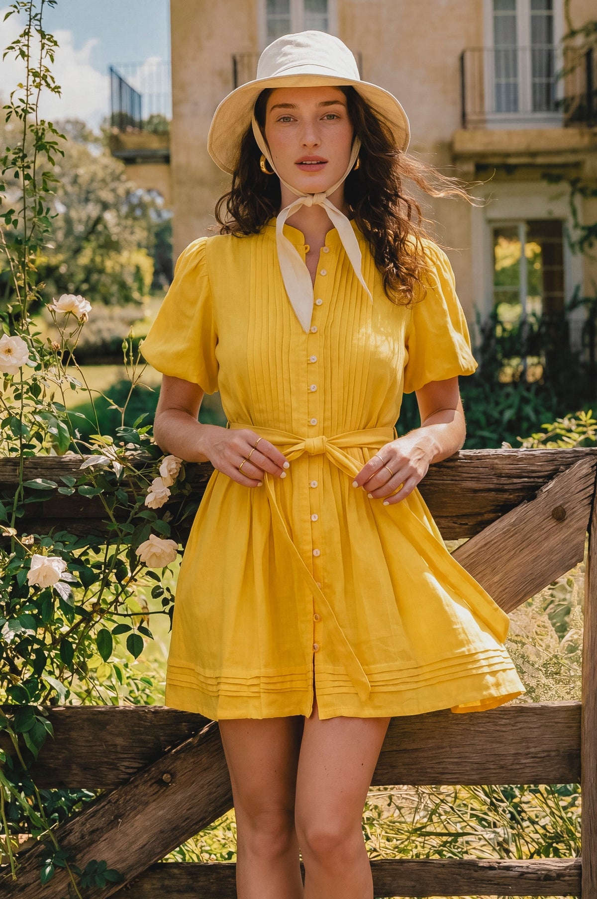 Marta Linen Mini Dress-4