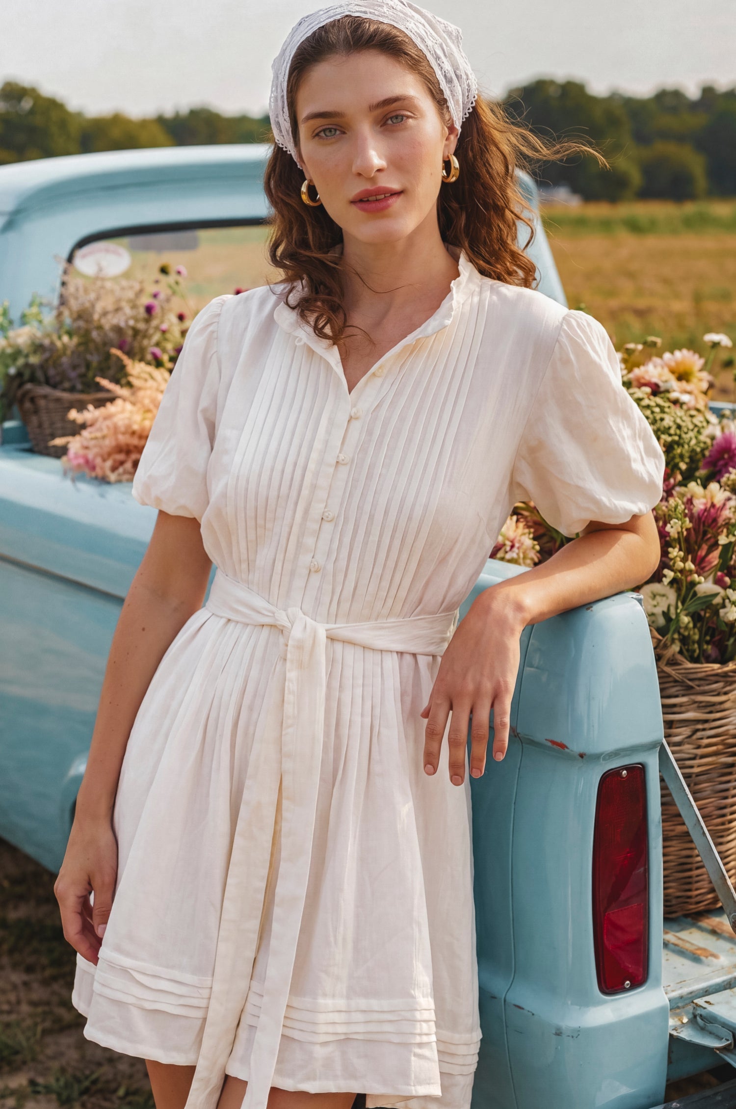Marta Linen Mini Dress-0