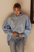 Merci Balloon Sleeve Oversized Shirt (Sale)-0