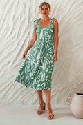 Mia Vita Button Down Dress With Ties-2