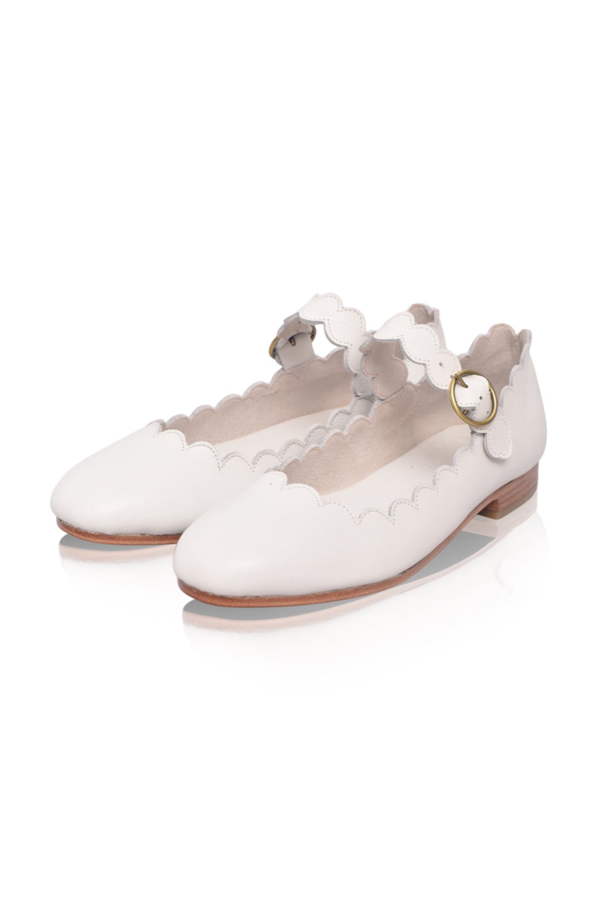 Mia Rosa Scalloped Mary Jane Flats-3