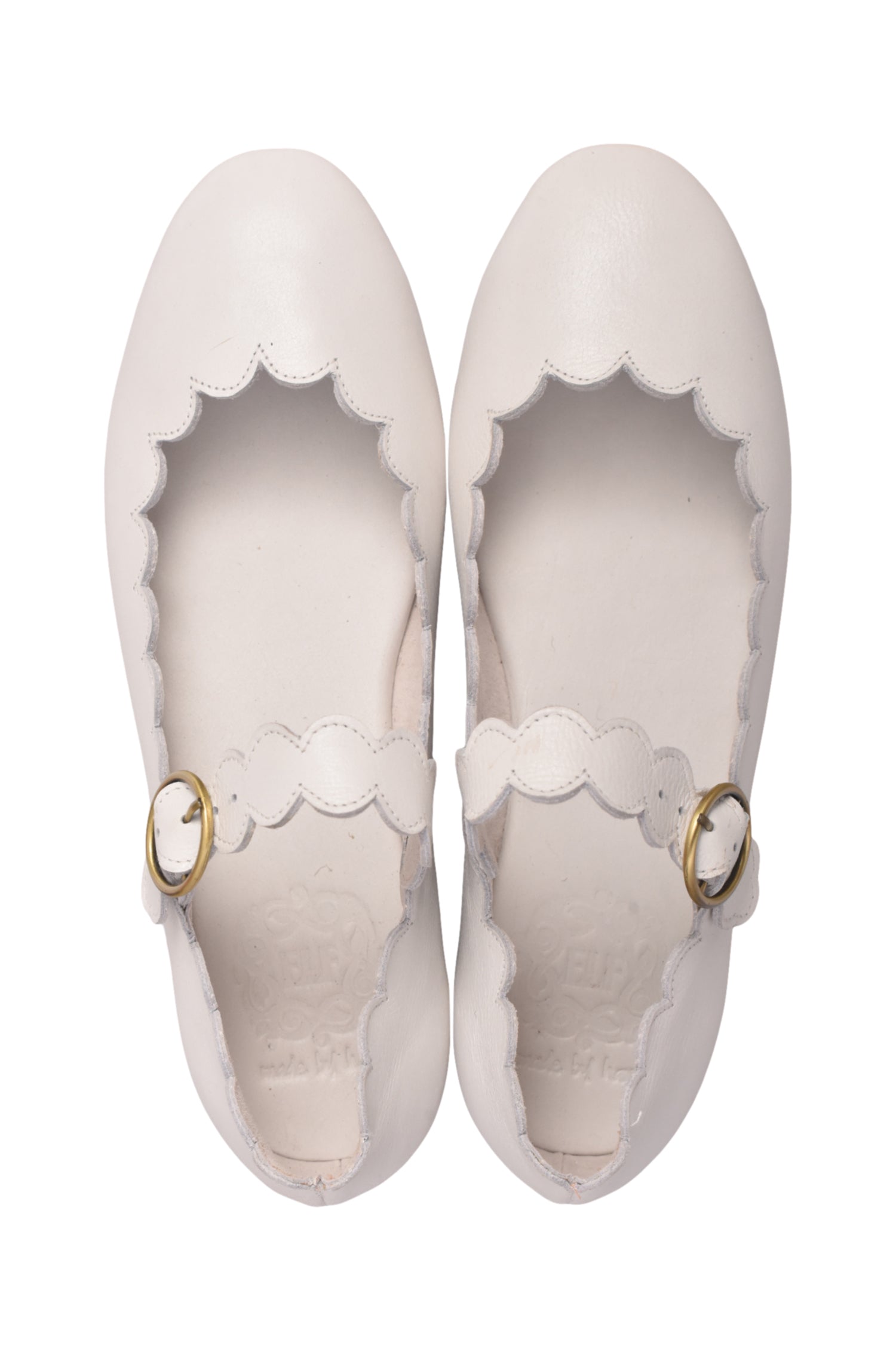 Mia Rosa Scalloped Mary Jane Flats-4