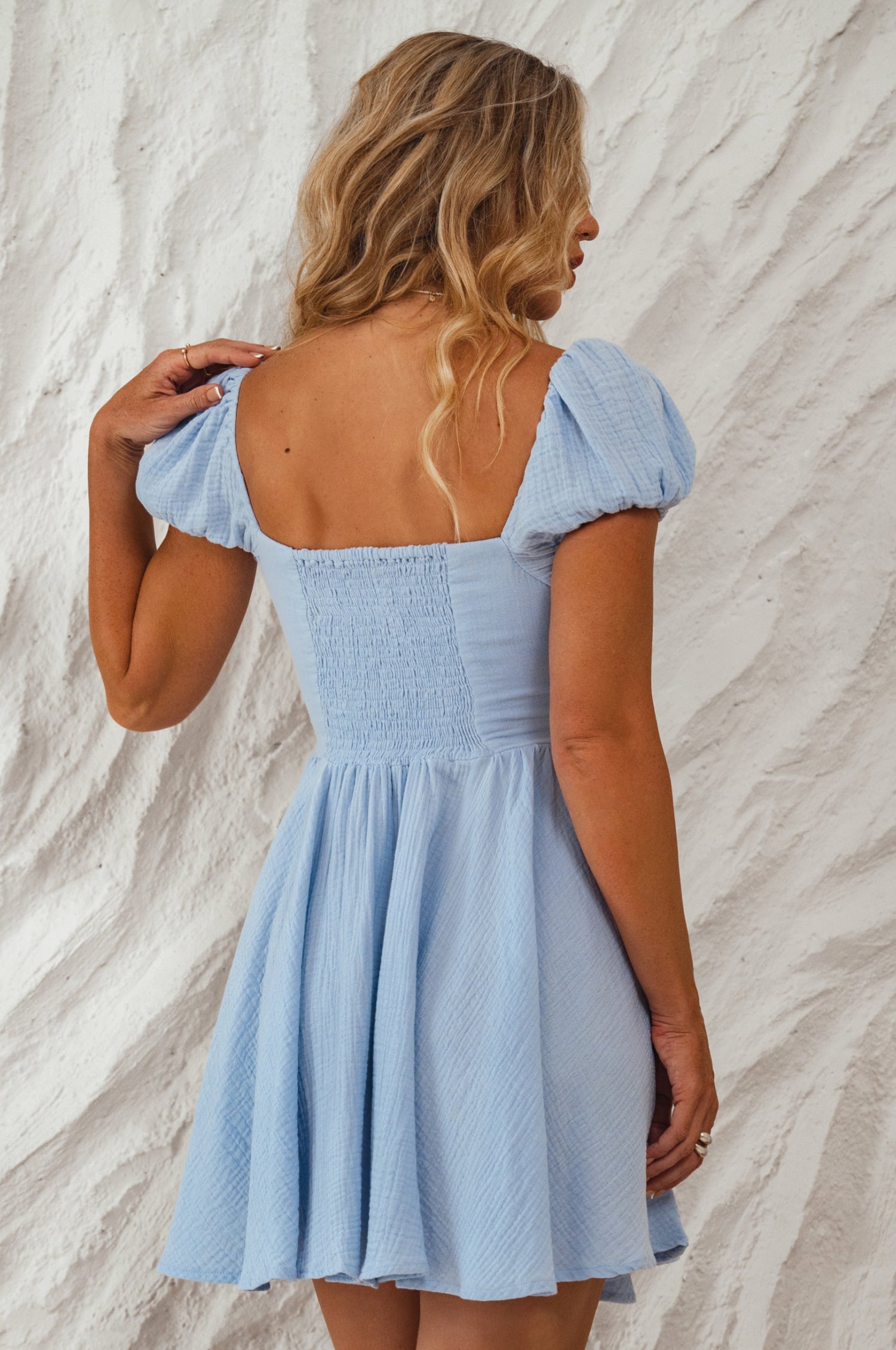 Michelina Cotton Mini Dress-2