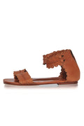 Midsummer Scalloped Leather Sandals-1