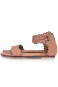Midsummer Scalloped Leather Sandals-2
