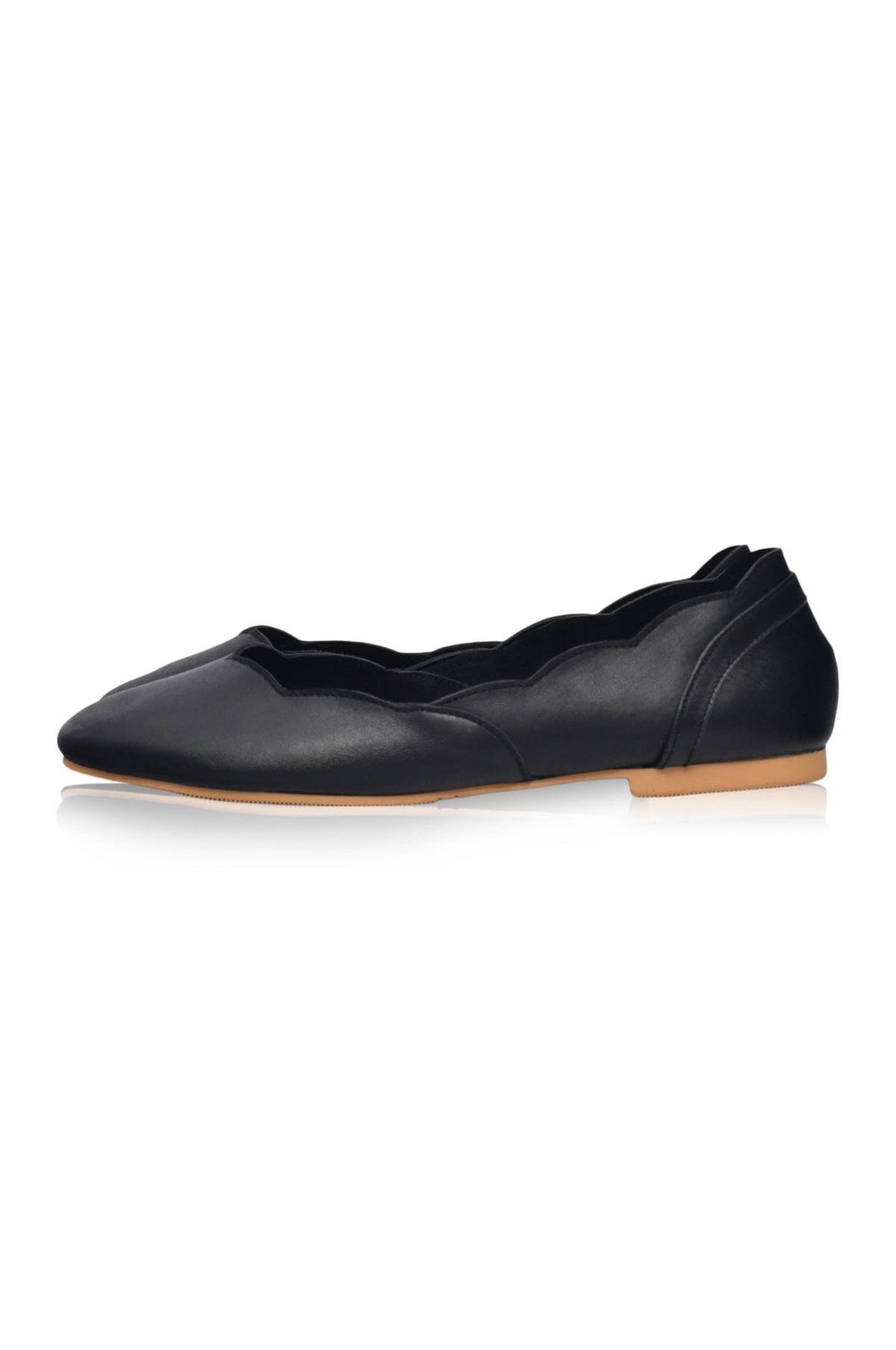 Milan Leather Ballet Flats (Sz. 4, 9, 9.5 & 11)-5