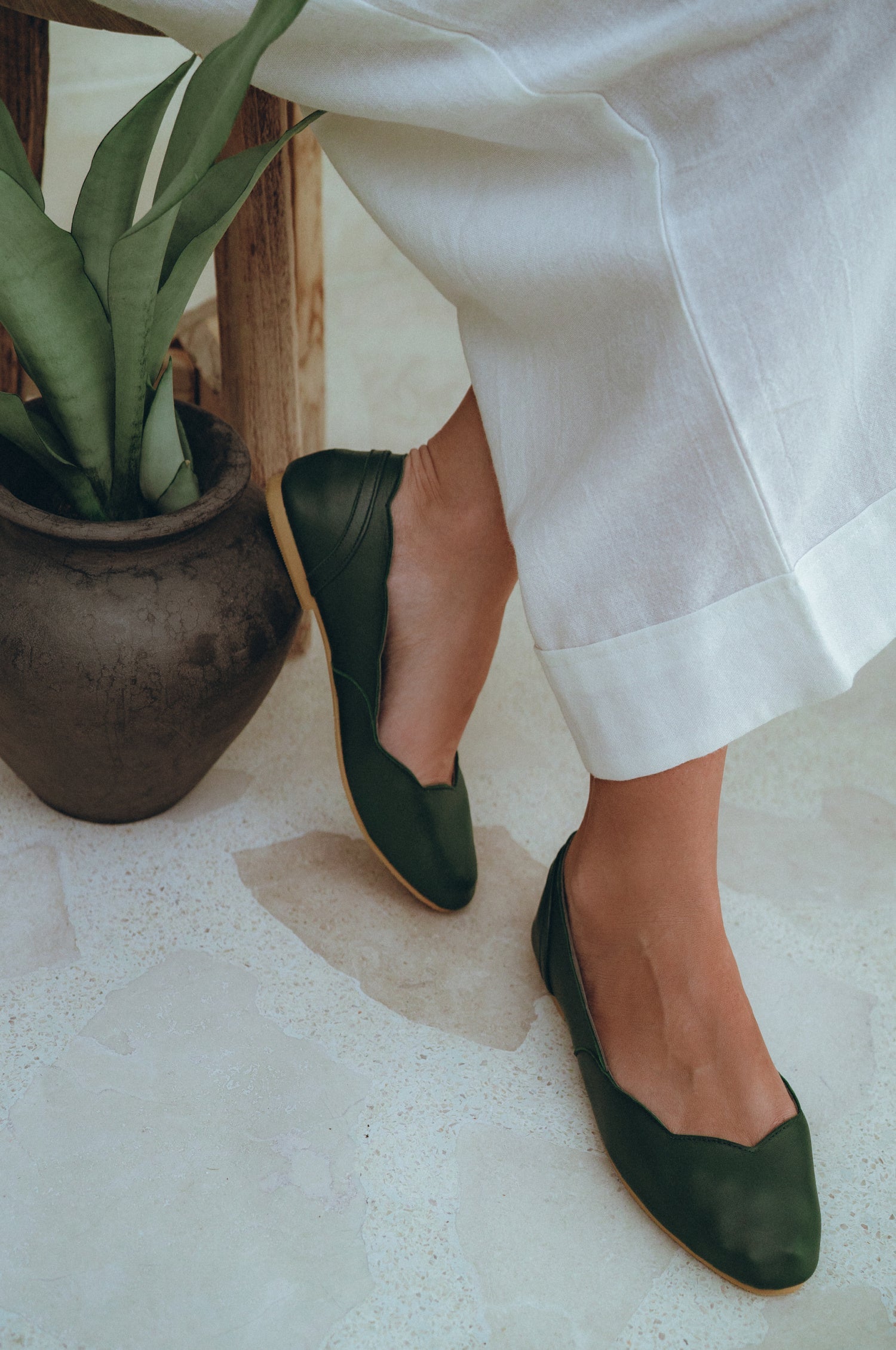 Milan Leather Ballet Flats (Sz. 4, 9, 9.5 & 11)-0