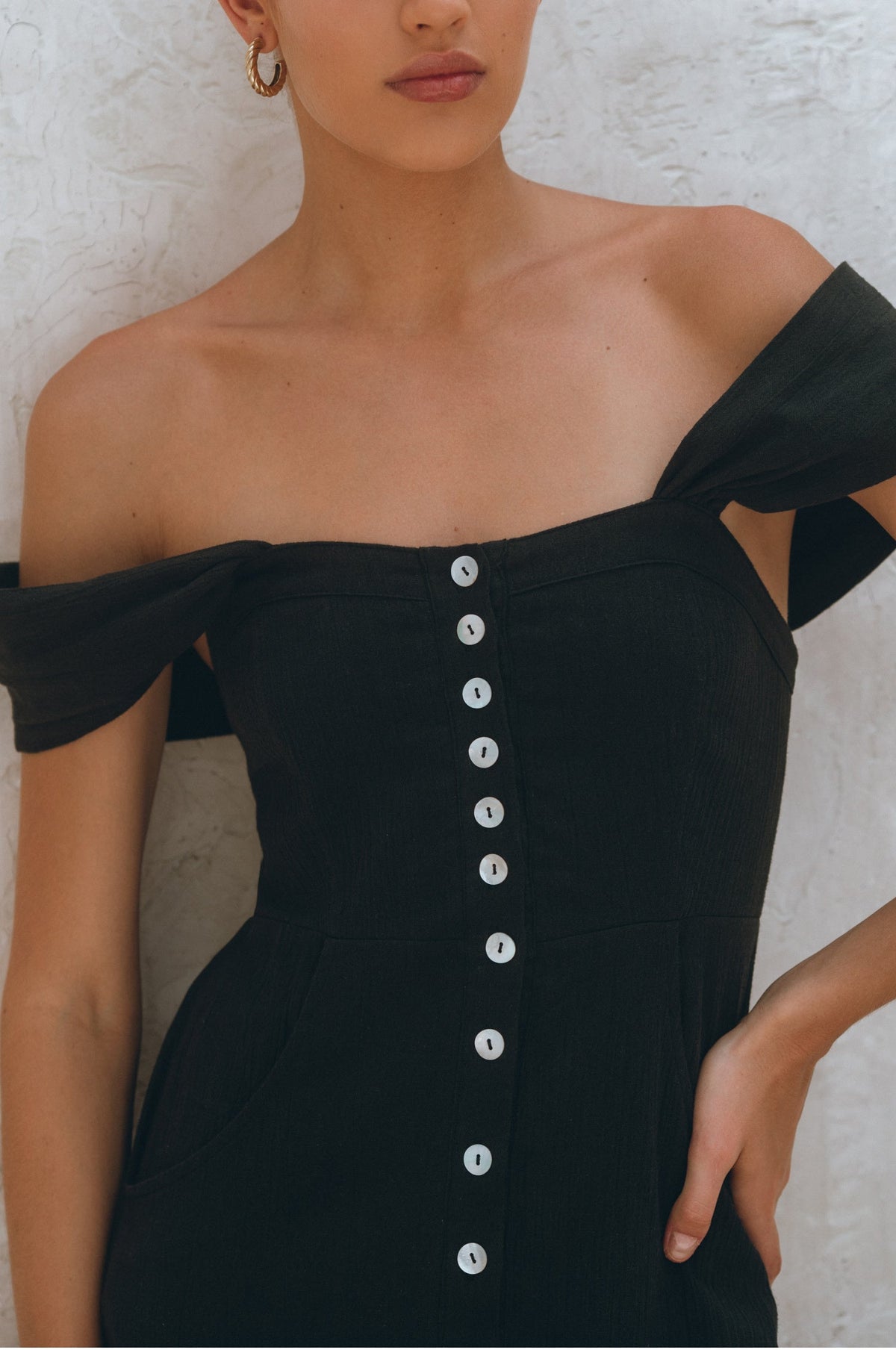 Mira Linen Midi Dress-1