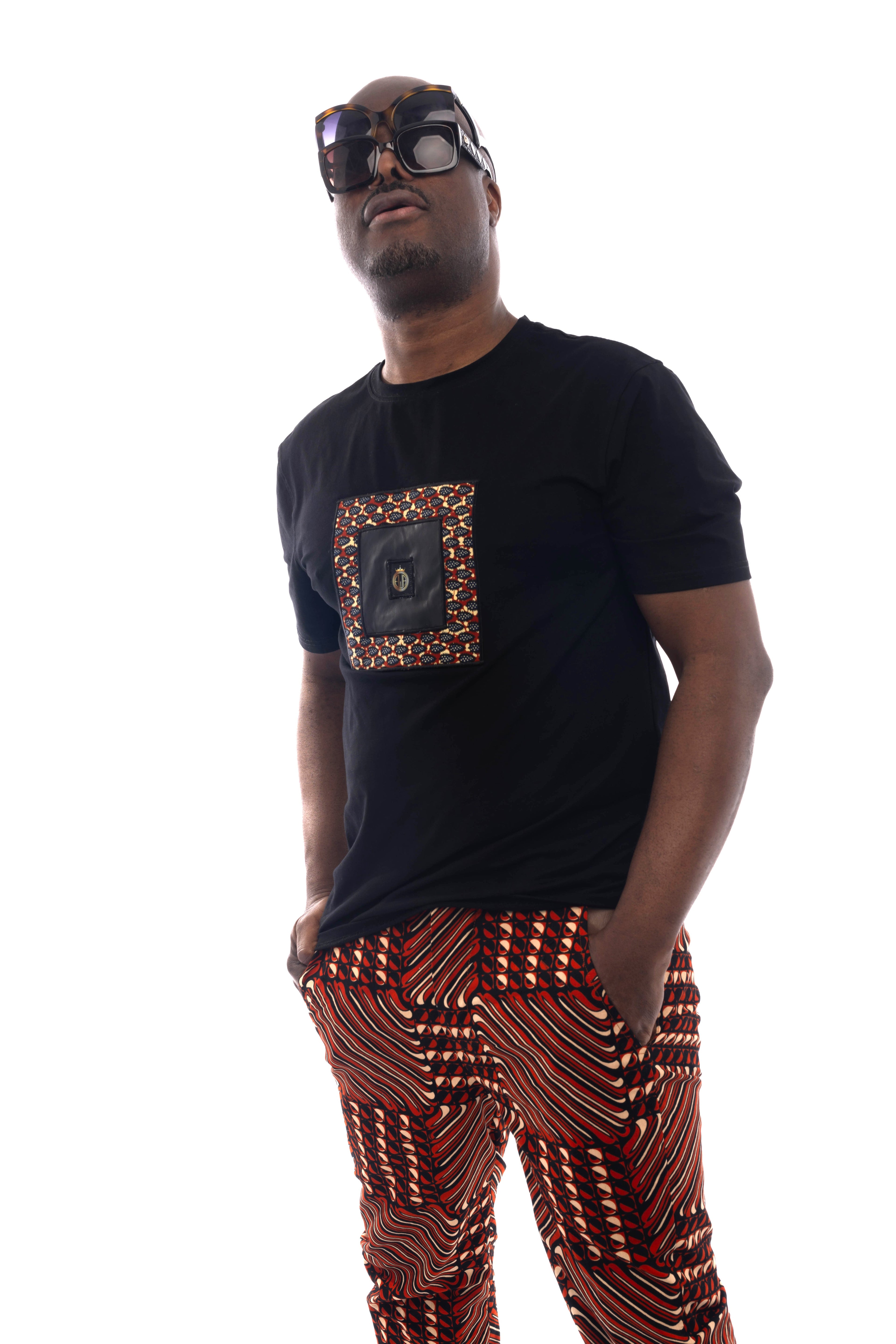 African Print Monogram T Shirt-3