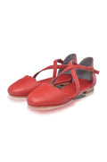 Montana Criss-Cross Leather Flats-1