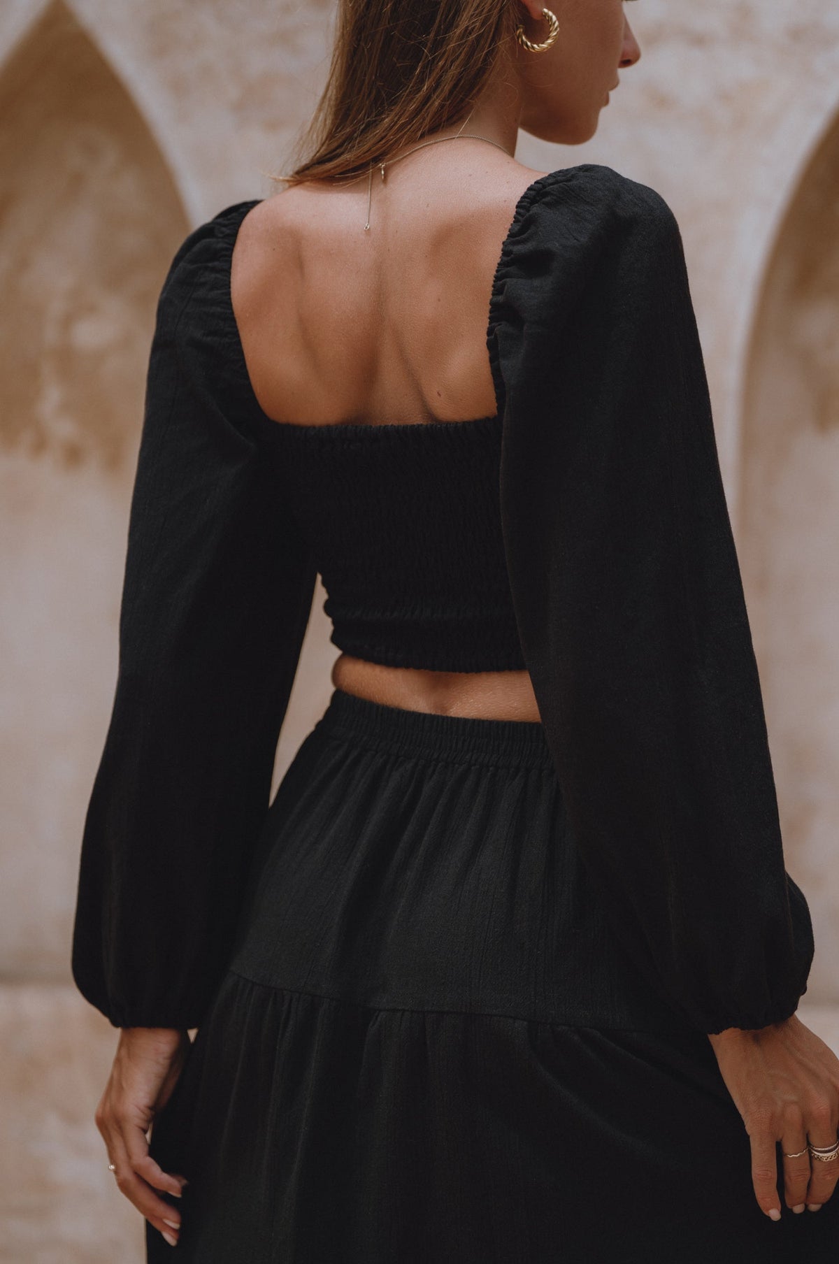 Mumbai Maxi Linen Skirt-1