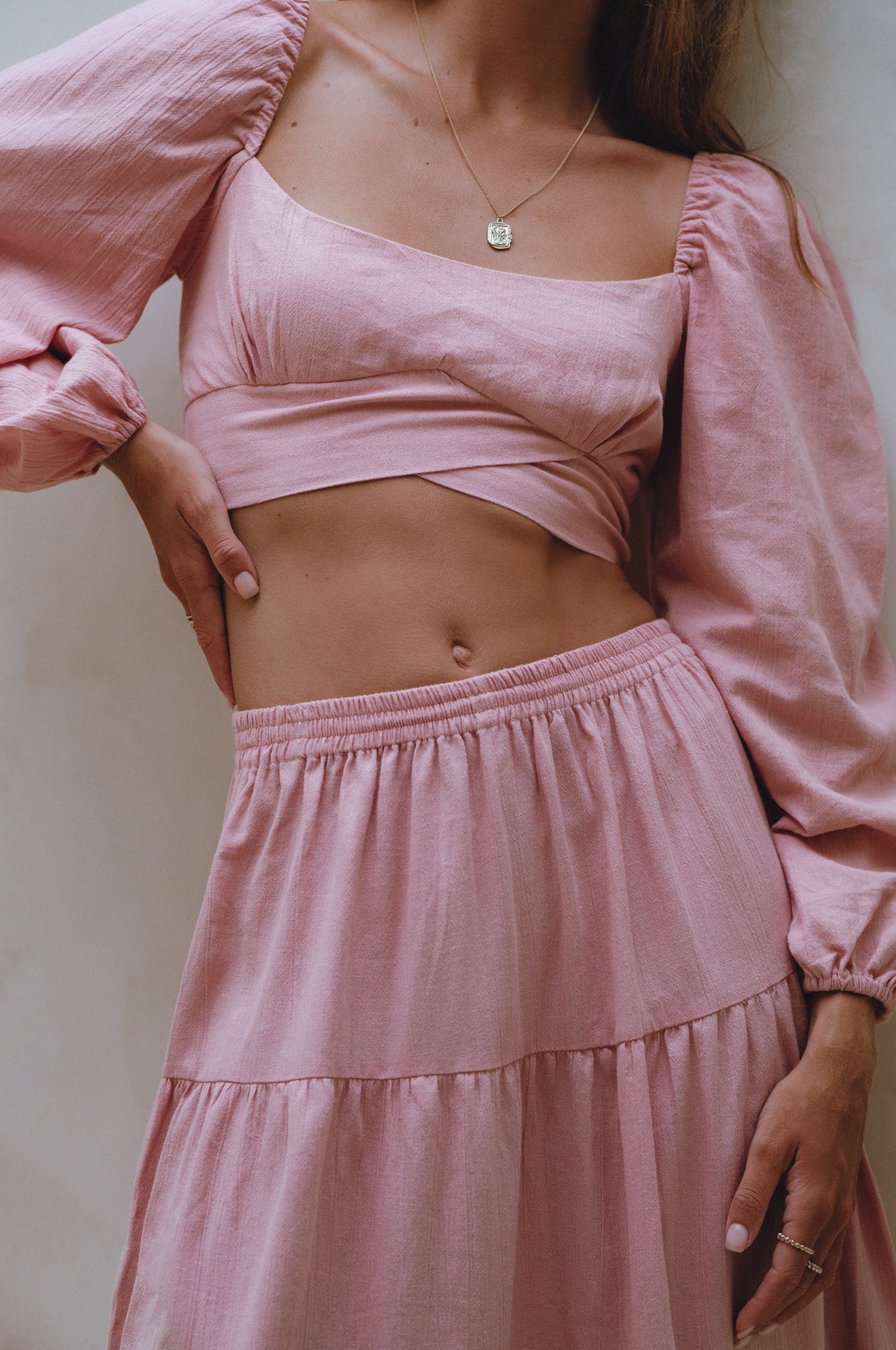 Mumbai Maxi Linen Skirt-2