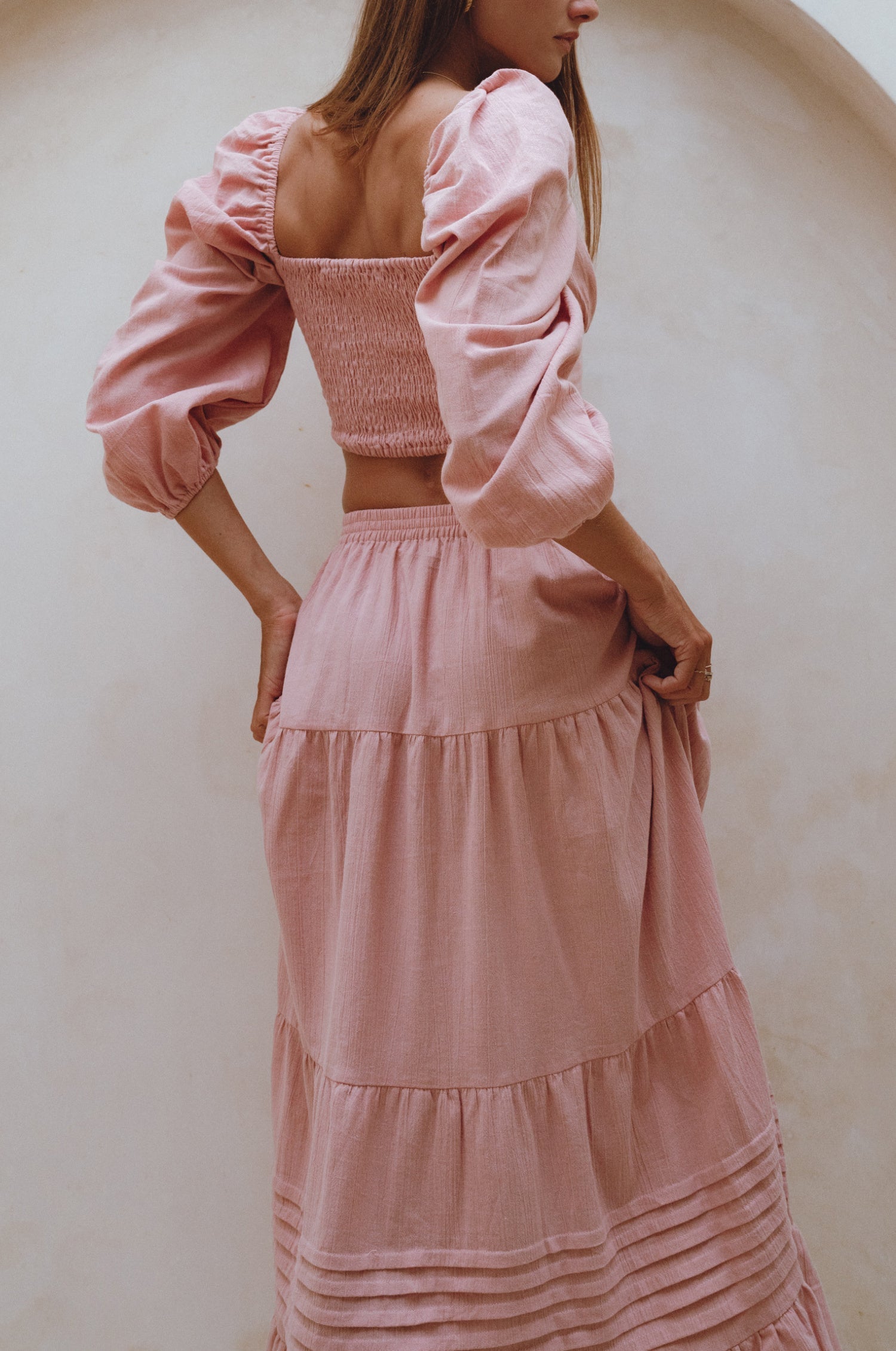 Mumbai Maxi Linen Skirt-1