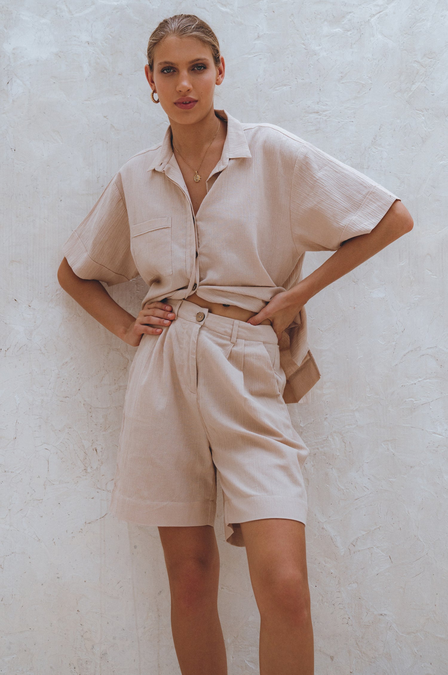Mykonos Linen Shorts (Sale)-0