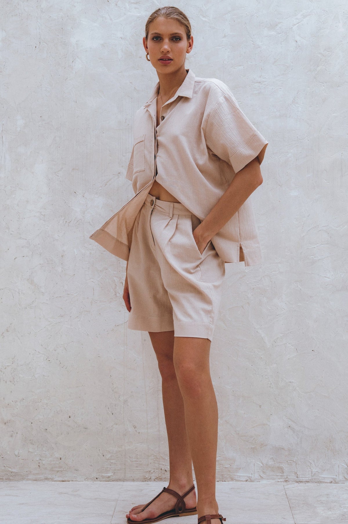 Mykonos Linen Shorts (Sale)-1