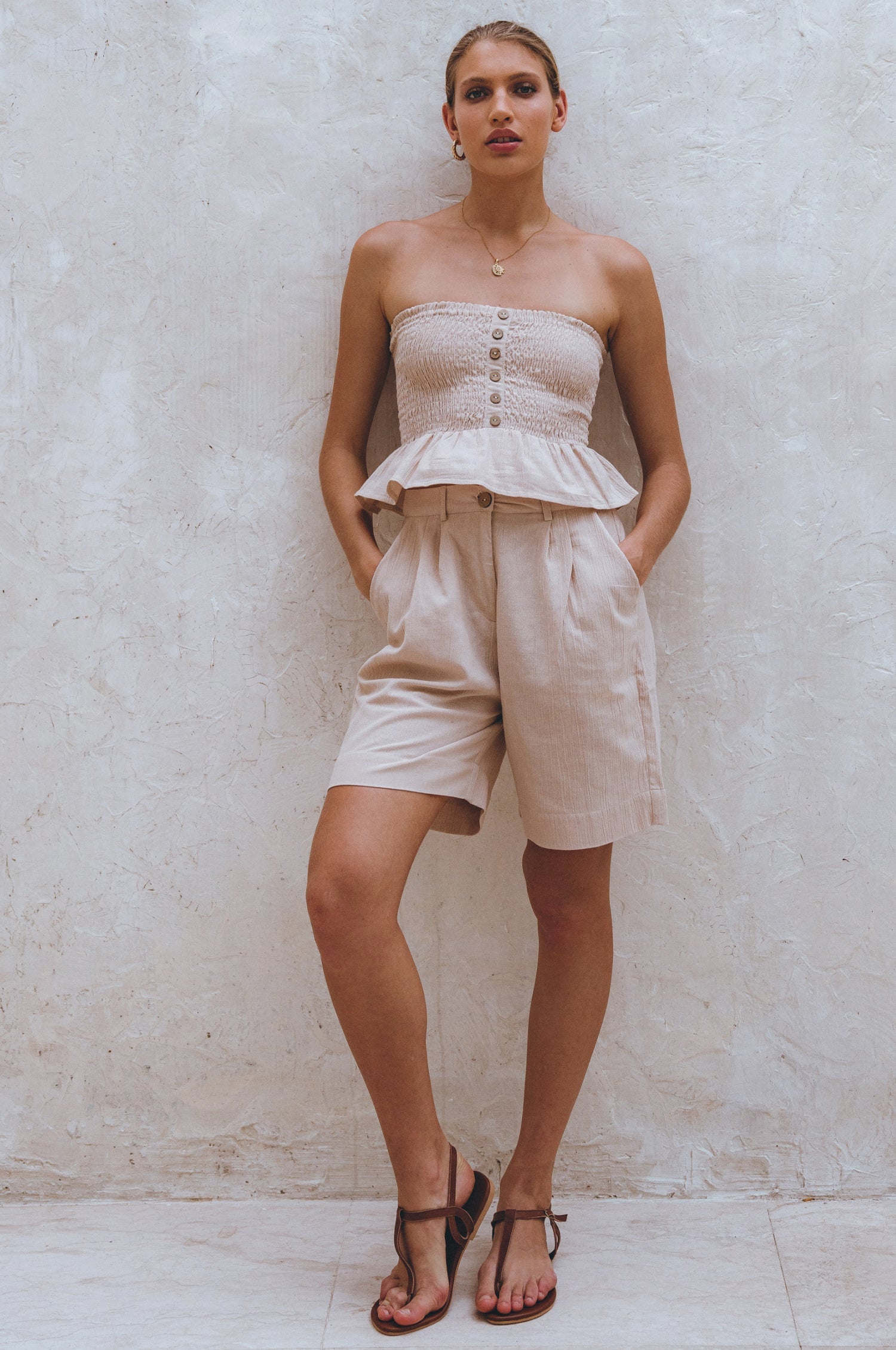 Mykonos Linen Shorts (Sale)-2
