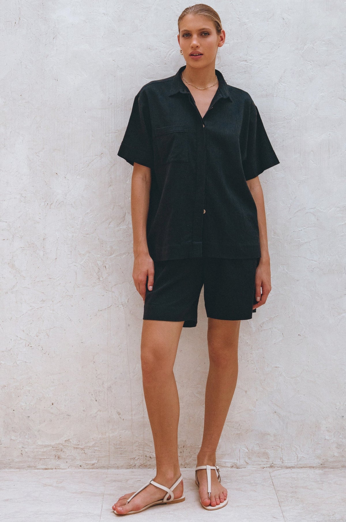 Mykonos Linen Shorts (Sale)-3