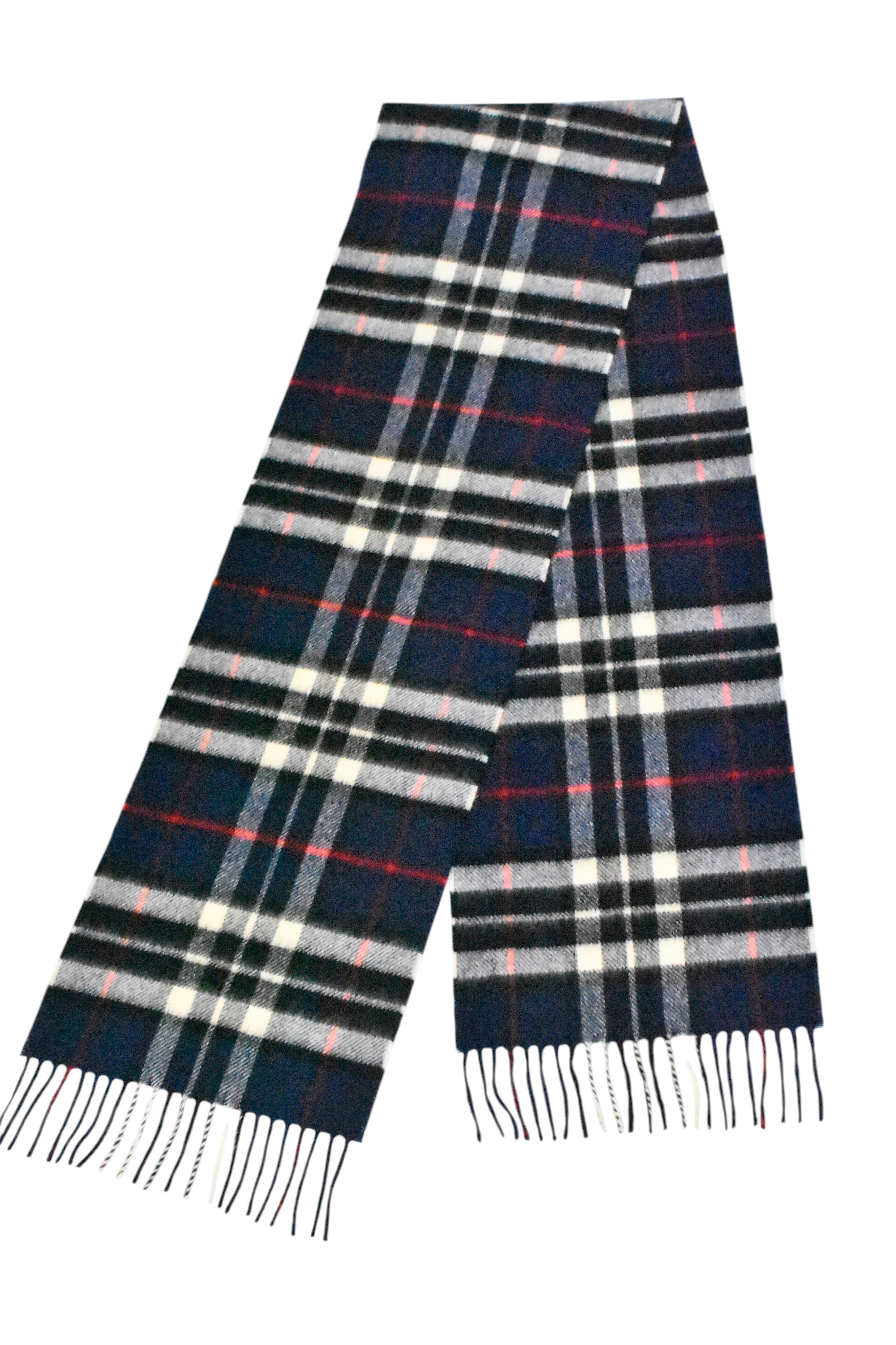 Navy Blue Thompson Merino Scarf-4