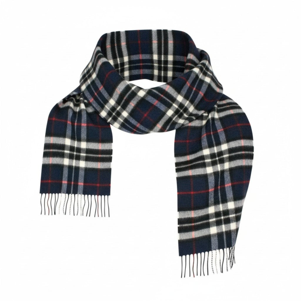 Navy Blue Thompson Merino Scarf-3