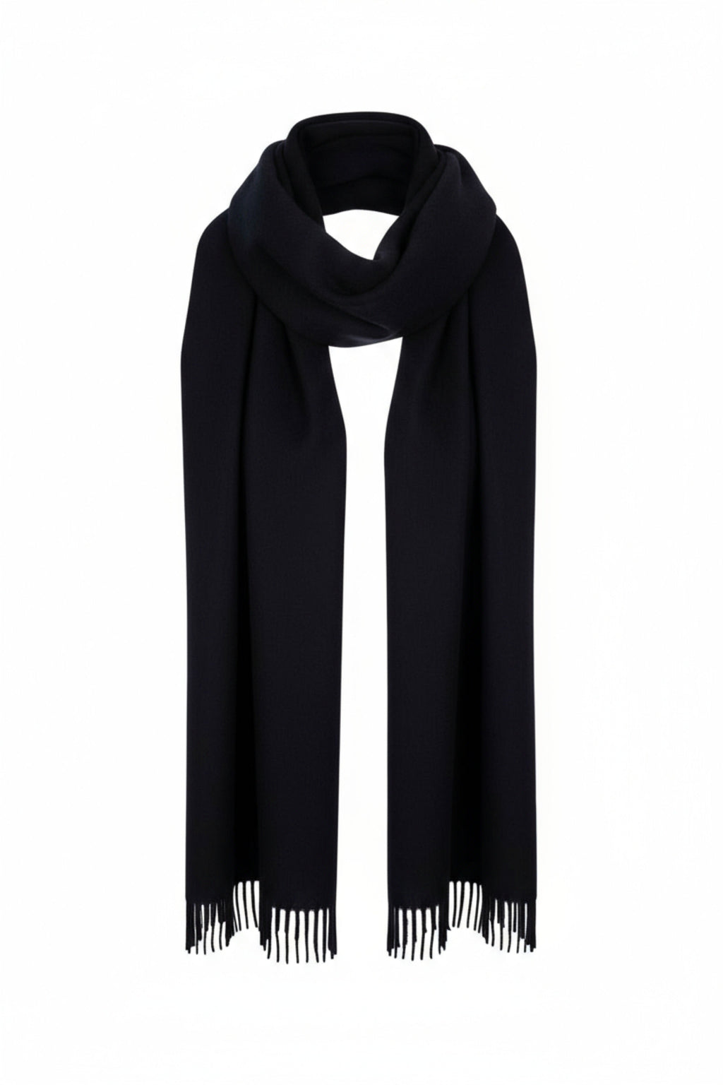 Navy Blue Cashmere Scarf-3