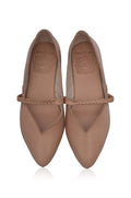 New Love Braided Pointed Toe Leather Flats-1