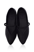 New Love Braided Pointed Toe Leather Flats-1