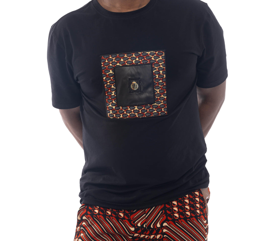 African Print Monogram T Shirt-2