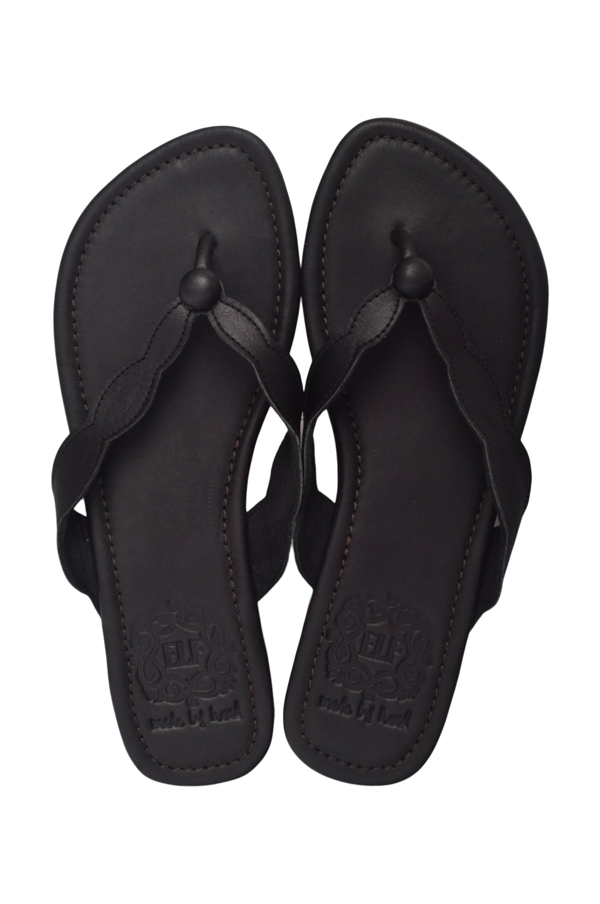Nuvola Thong Leather Slides-3
